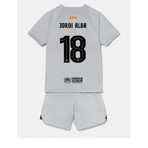 Barcelona Jordi Alba #18 kläder Barn 2022-23 Tredje Tröja Kortärmad (+ korta byxor)